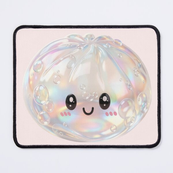 Item preview, Opalescent Squishy Dumpling – Iridescent Pastel Kawaii Toy designed and sold by EmeraldeaArt.