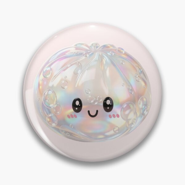 Item preview, Opalescent Squishy Dumpling – Iridescent Pastel Kawaii Toy designed and sold by EmeraldeaArt.