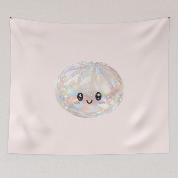 Item preview, Opalescent Squishy Dumpling – Iridescent Pastel Kawaii Toy designed and sold by EmeraldeaArt.