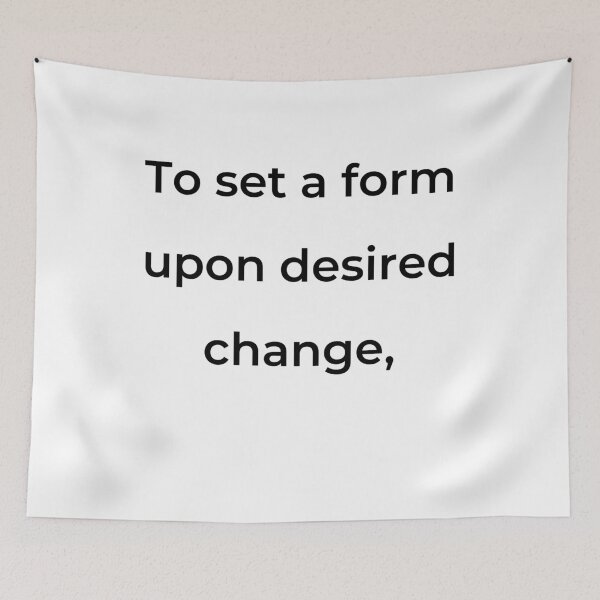 Item preview, “To set a form upon desired change,” - print black designed and sold by ariksworld.