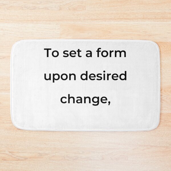 Item preview, “To set a form upon desired change,” - print black designed and sold by ariksworld.