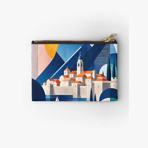 Item preview, Geometric travel poster illustrating Kotor, Montenegro, with a designed and sold by ckybe.