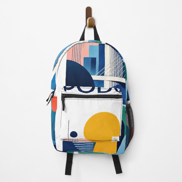 Item preview, Abstract geometric poster featuring Podgorica, Montenegro, with designed and sold by ckybe.