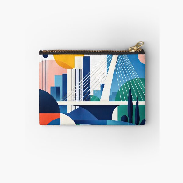 Item preview, Abstract geometric poster featuring Podgorica, Montenegro, with designed and sold by ckybe.