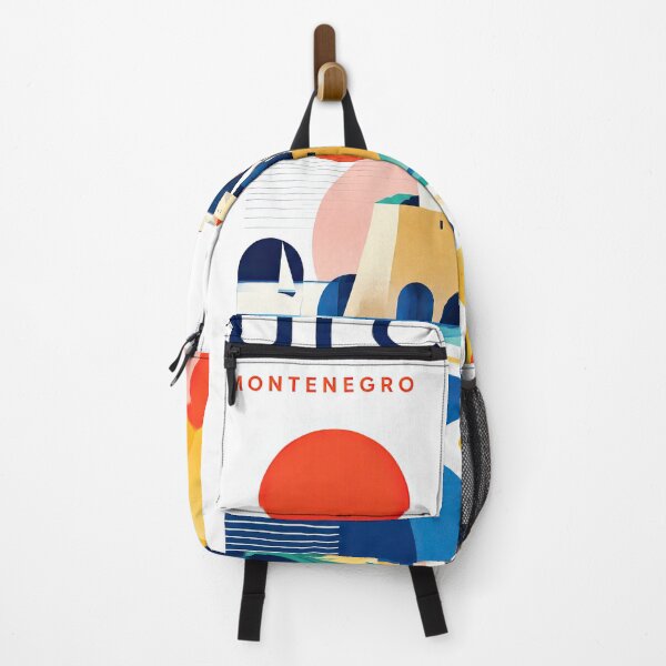 Item preview, Colorful geometric travel poster depicting Ulcinj, Montenegro, w designed and sold by ckybe.