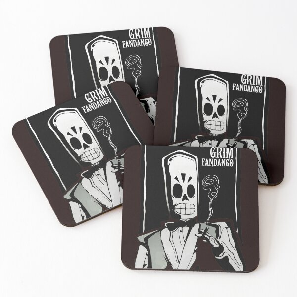 Item preview, Noir Skeleton Dapper Gentleman Smoking Art designed and sold by GoffJennie.