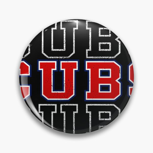 Item preview,  Cubs Stacked Baseball designed and sold by ChoiceFreedom.