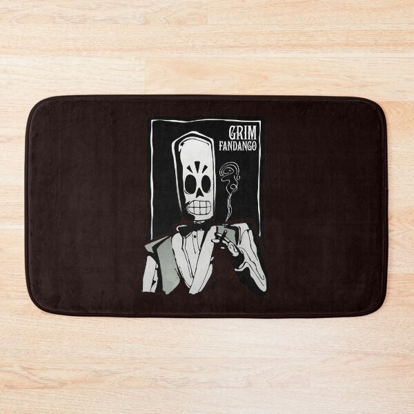 Item preview, Noir Skeleton Dapper Gentleman Smoking Art designed and sold by GoffJennie.