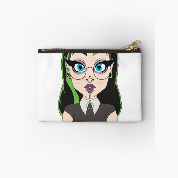 Item preview, Hey Boobs Green Heart Goth Girl designed and sold by EmilyBoo-Draws.
