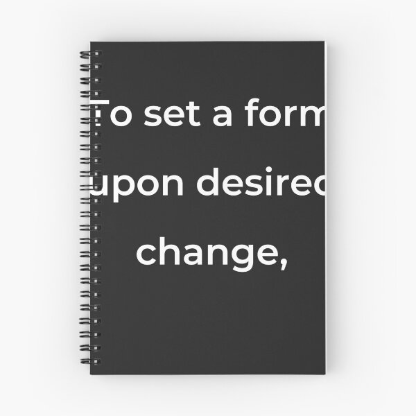 Item preview, “To set a form upon desired change,” - print white designed and sold by ariksworld.