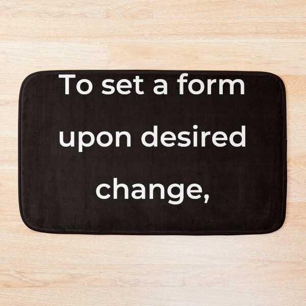 Item preview, “To set a form upon desired change,” - print white designed and sold by ariksworld.