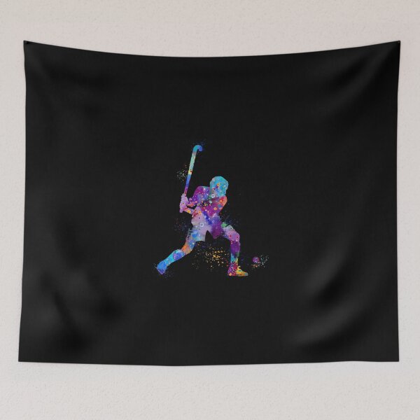 Item preview, Boy Field Hockey Player Watercolor Sport designed and sold by KristinNorma.