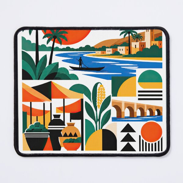 Item preview, Vintage-style Gaya Niger travel poster featuring a tropical designed and sold by ckybe.
