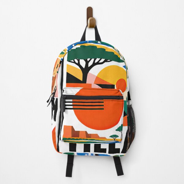 Item preview, Framed geometric travel poster depicting a colorful Niger designed and sold by ckybe.