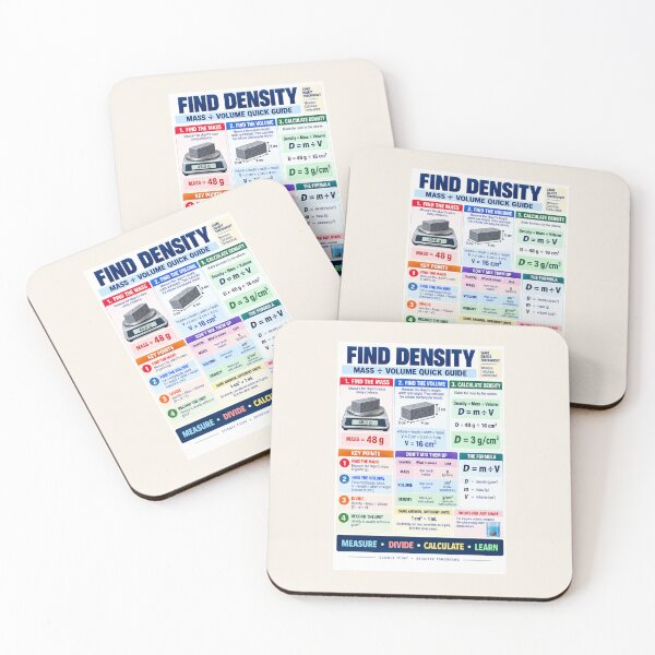 Item preview, Find Density – Mass ÷ Volume Science Classroom Poster designed and sold by astersgraphics.