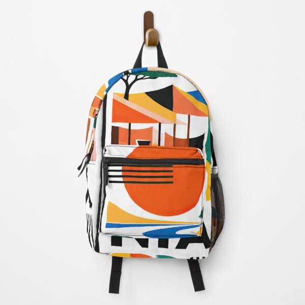 Item preview, Graphic poster illustrating Niamey, Niger with a river, designed and sold by ckybe.