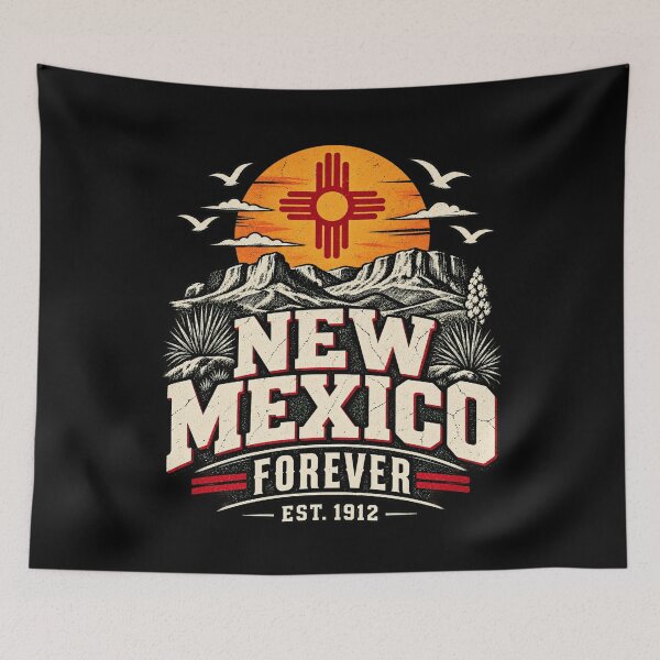 Item preview, New Mexico Forever Vintage State Pride Retro Sunset Design designed and sold by Fatherday.