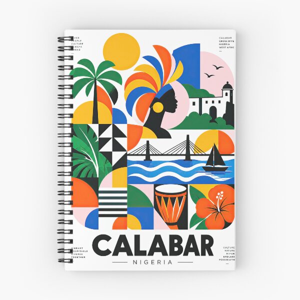 Item preview, Colorful geometric poster celebrating Calabar, Nigeria with a designed and sold by ckybe.