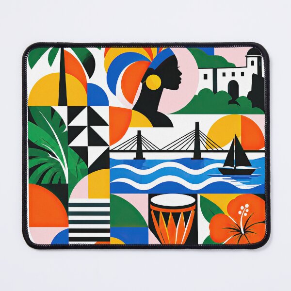 Item preview, Colorful geometric poster celebrating Calabar, Nigeria with a designed and sold by ckybe.