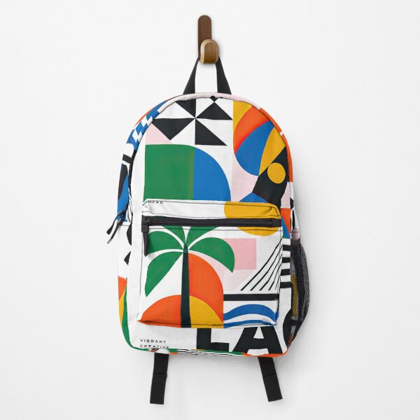Item preview, Colorful geometric Lagos, Nigeria travel poster featuring a designed and sold by ckybe.
