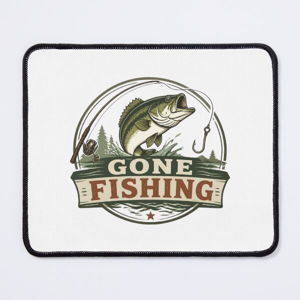 Item preview, Gone Fishing Vintage Fisherman designed and sold by FekihShop.