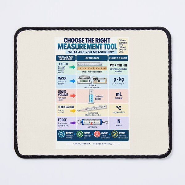 Item preview, Choose the Right Measurement Tool – Science Classroom Measurement Poster designed and sold by astersgraphics.