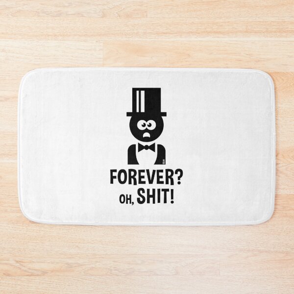 Item preview, Groom: Forever? Oh Shit! (Stag Night / Bachelor Party / Wedding / Black) designed and sold by MrFaulbaum.