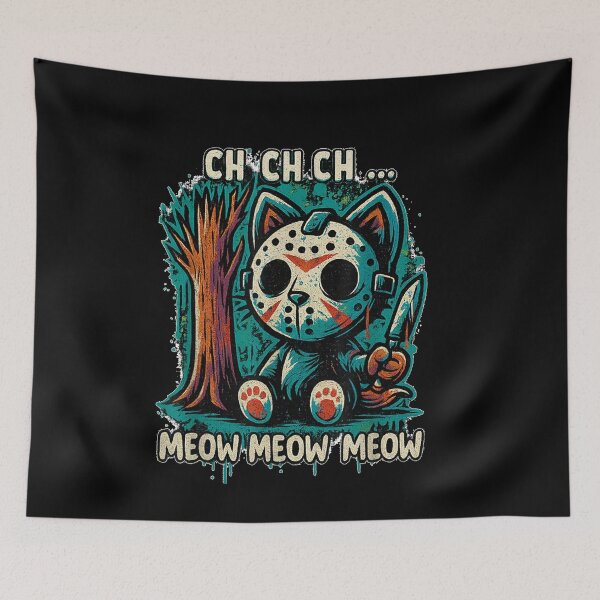 Item preview, Cat Movie Horror - Ch Ch Ch Meow Meow Meow designed and sold by PhocoNibict.