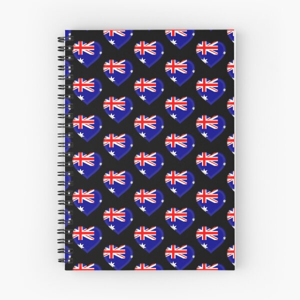 Item preview, Australian 3D Flag Heart Australia Love Design designed and sold by YAZ.