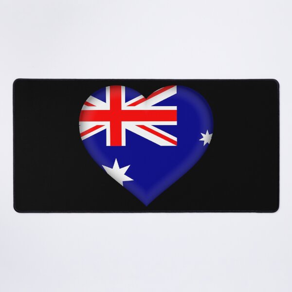 Item preview, Australian 3D Flag Heart Australia Love Design designed and sold by YAZ.