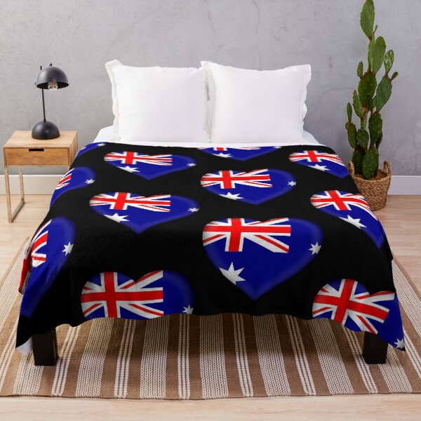 Item preview, Australian 3D Flag Heart Australia Love Design designed and sold by YAZ.
