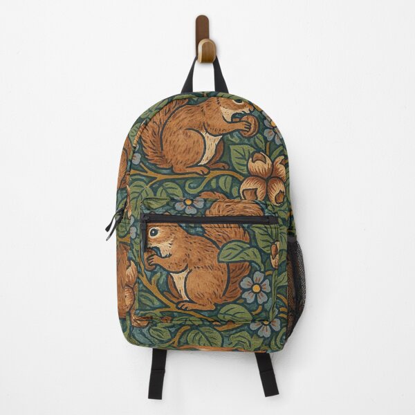 Item preview, Morris Inspired Hazelnut & Squirrel Pattern – Arts and Crafts Woodland Botanical Design designed and sold by Tamas Das.