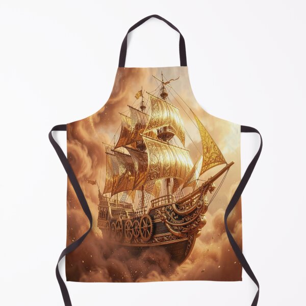 Item preview, Painterly Golden Sky Sailing Vessel designed and sold by FotoworldEdel.