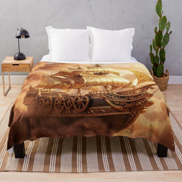 Item preview, Painterly Golden Sky Sailing Vessel designed and sold by FotoworldEdel.