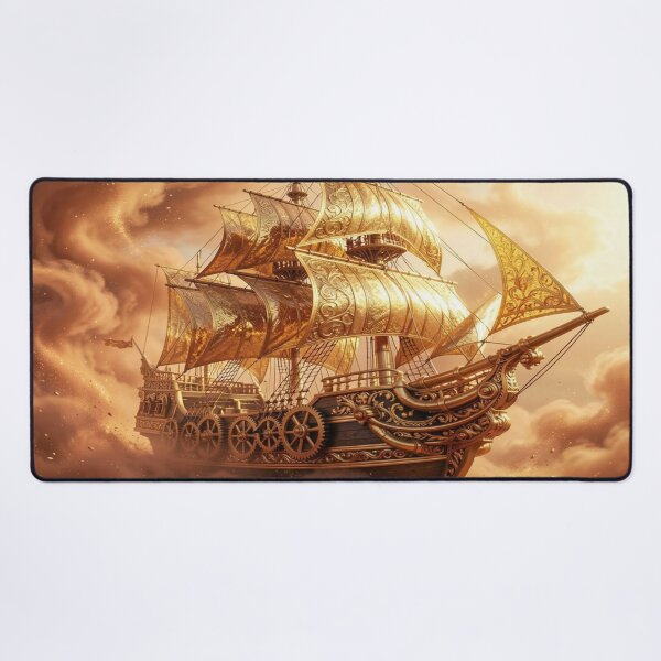 Item preview, Painterly Golden Sky Sailing Vessel designed and sold by FotoworldEdel.