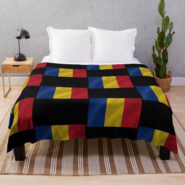 Item preview, Romanian Waving Flag Romania Pride Design designed and sold by YAZ.