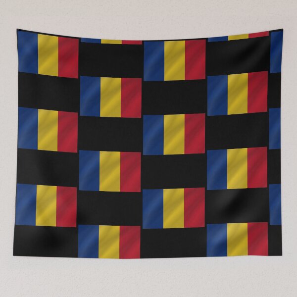 Item preview, Romanian Waving Flag Romania Pride Design designed and sold by YAZ.