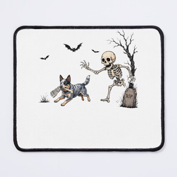 Item preview, Skeleton Chasing Dog Australian Cattle Dog Halloween designed and sold by ALICIAxGONZALEZ.