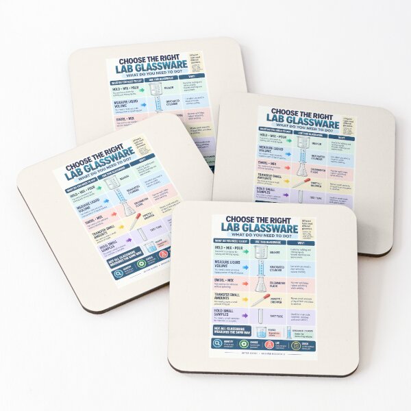 Item preview, Choose the Right Lab Glassware – Science Classroom Equipment Poster designed and sold by astersgraphics.