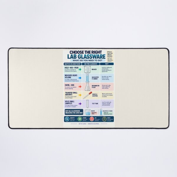 Item preview, Choose the Right Lab Glassware – Science Classroom Equipment Poster designed and sold by astersgraphics.