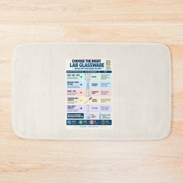 Item preview, Choose the Right Lab Glassware – Science Classroom Equipment Poster designed and sold by astersgraphics.