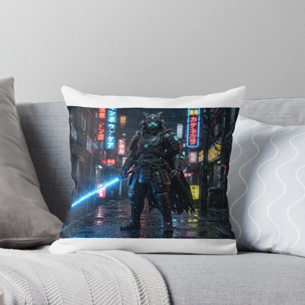 Item preview, Shadow Mecha Samurai: Cyberpunk Neon Katana designed and sold by Zen Motif Japan.