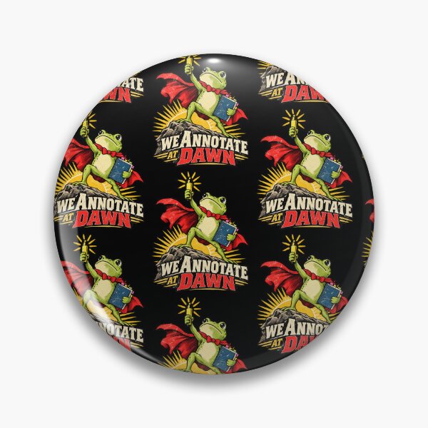 Item preview, We Annotate At Dawn Cute Frog Superhero Bookworm Design designed and sold by Fatherday.