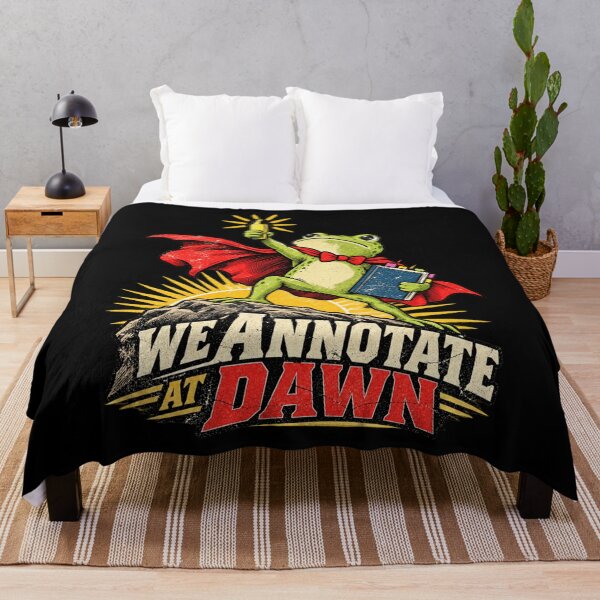 Item preview, We Annotate At Dawn Cute Frog Superhero Bookworm Design designed and sold by Fatherday.