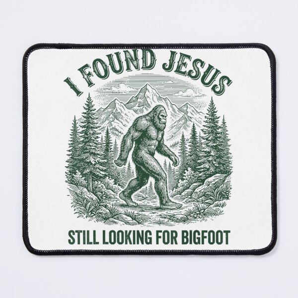 Item preview, Retro I Found Jesus Still Looking Bigfoot Christian designed and sold by ALICIAxGONZALEZ.
