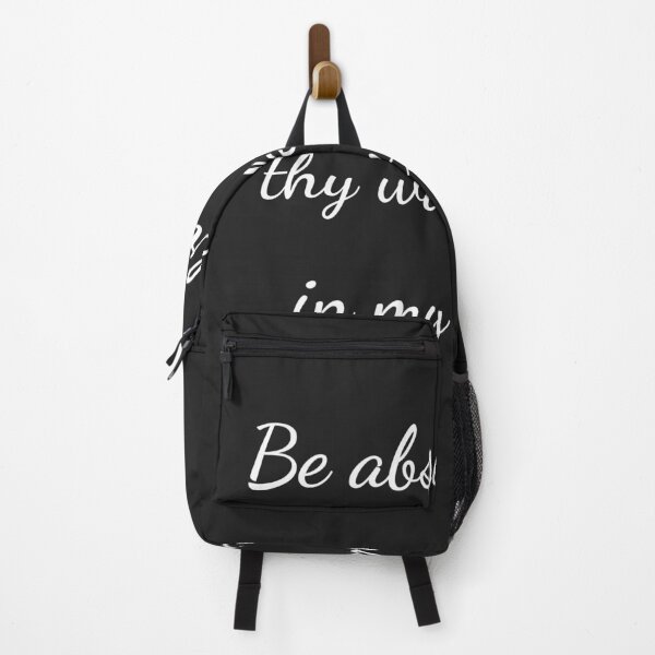 Item preview, “Be absent from thy walks; and in my tongue” - handwriting white designed and sold by ariksworld.