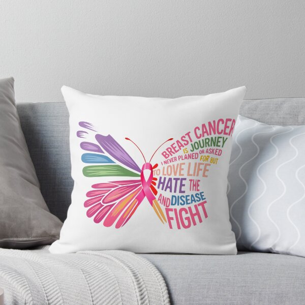 Item preview, Breast Cancer Awareness Inspirational Butterfly Typography designed and sold by TRTrendyHouse.
