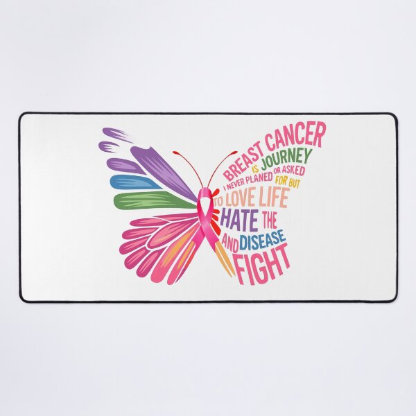 Item preview, Breast Cancer Awareness Inspirational Butterfly Typography designed and sold by TRTrendyHouse.