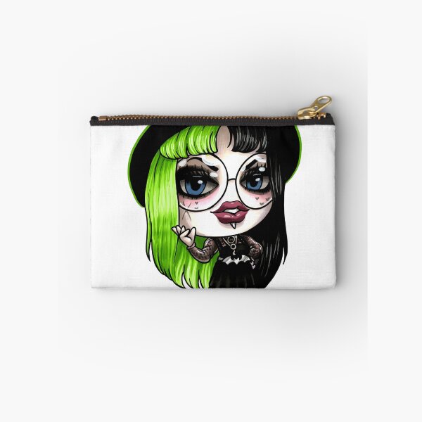 Item preview, Split Vibes Green Haired Gothic Doll designed and sold by EmilyBoo-Draws.