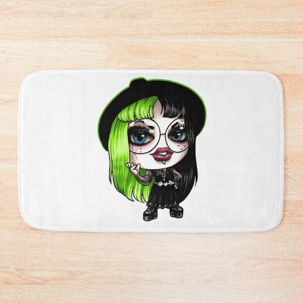 Item preview, Split Vibes Green Haired Gothic Doll designed and sold by EmilyBoo-Draws.